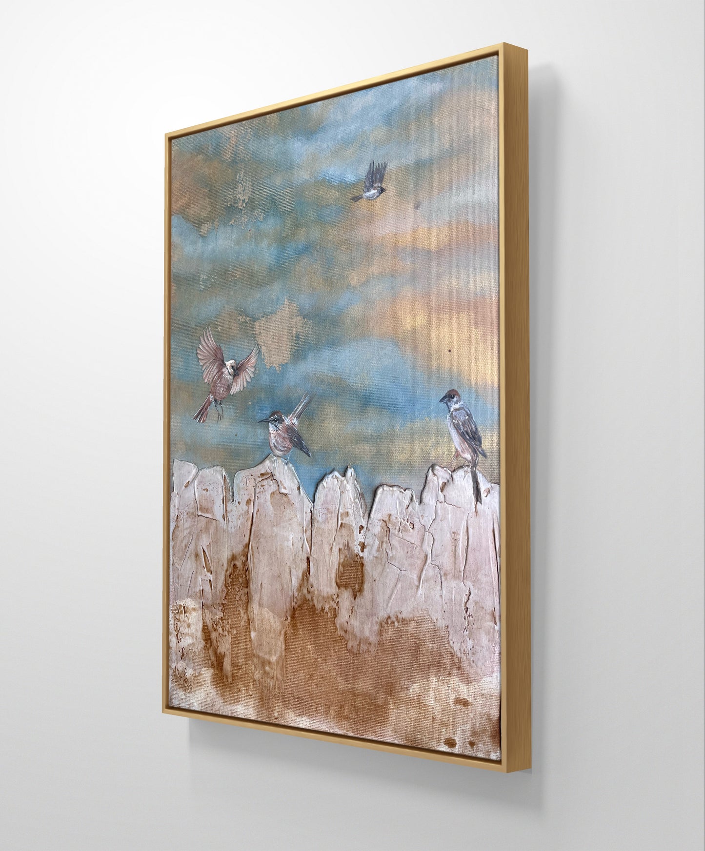 Many Sparrows (12x16)