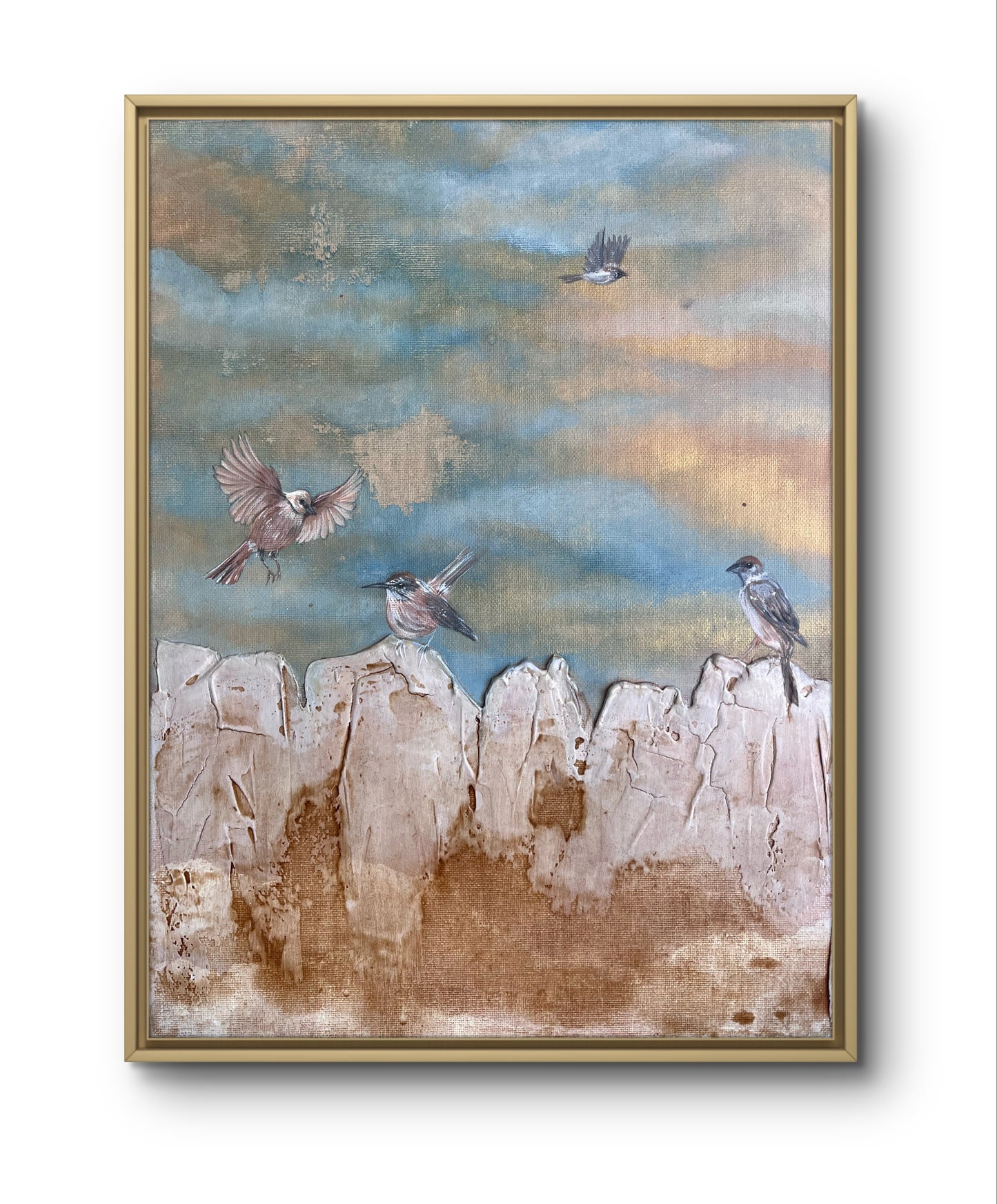 Many Sparrows (12x16)